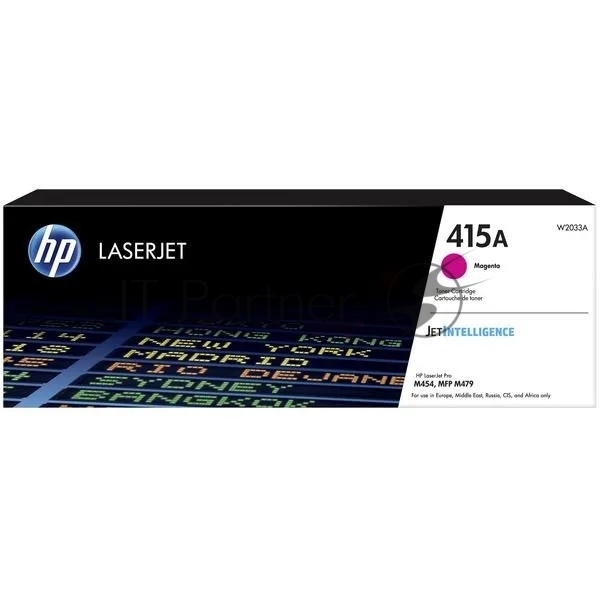 Картридж лазерный NVPrint совместимый NV-W2033A 415A Magenta (БЕЗ ЧИПА) для HP Color LaserJet M454DN/M479DW/M479 (2100k)