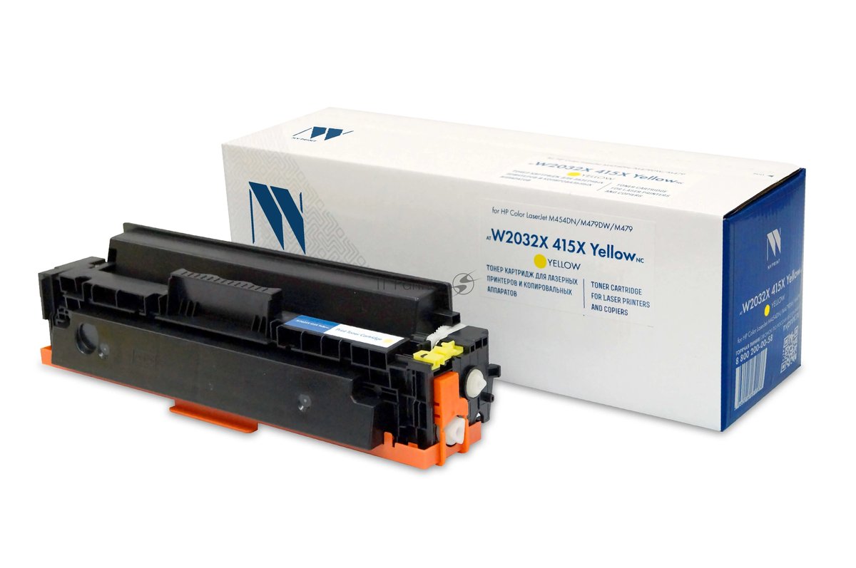 Картридж NVP совместимый NV-W2032X 415X Yellow (БЕЗ ЧИПА) (БЕЗ ГАРАНТИИ) для HP Color LaserJet M454DN/M479DW/M479 (6000k)