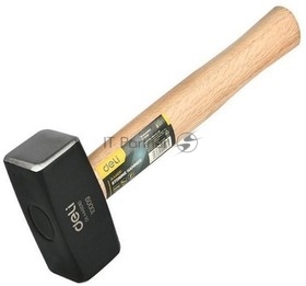 Кувалда Deli DL448010 1000 гр, деревянная рукоять