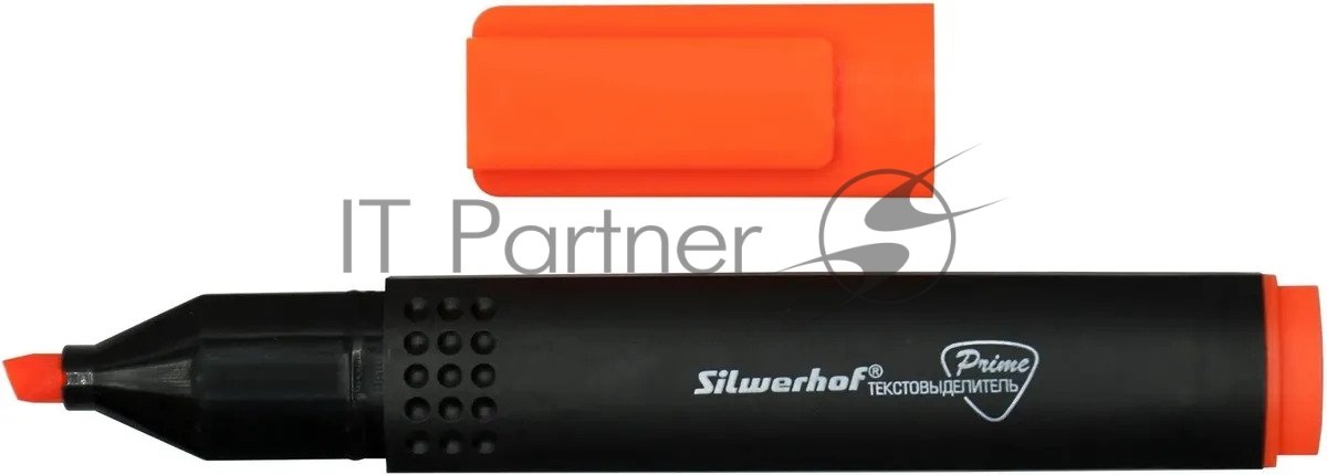 Текстовыделитель Silwerhof Prime 108031-06, скошенный пишущий наконечник, 1-4мм, оранжевый, коробка