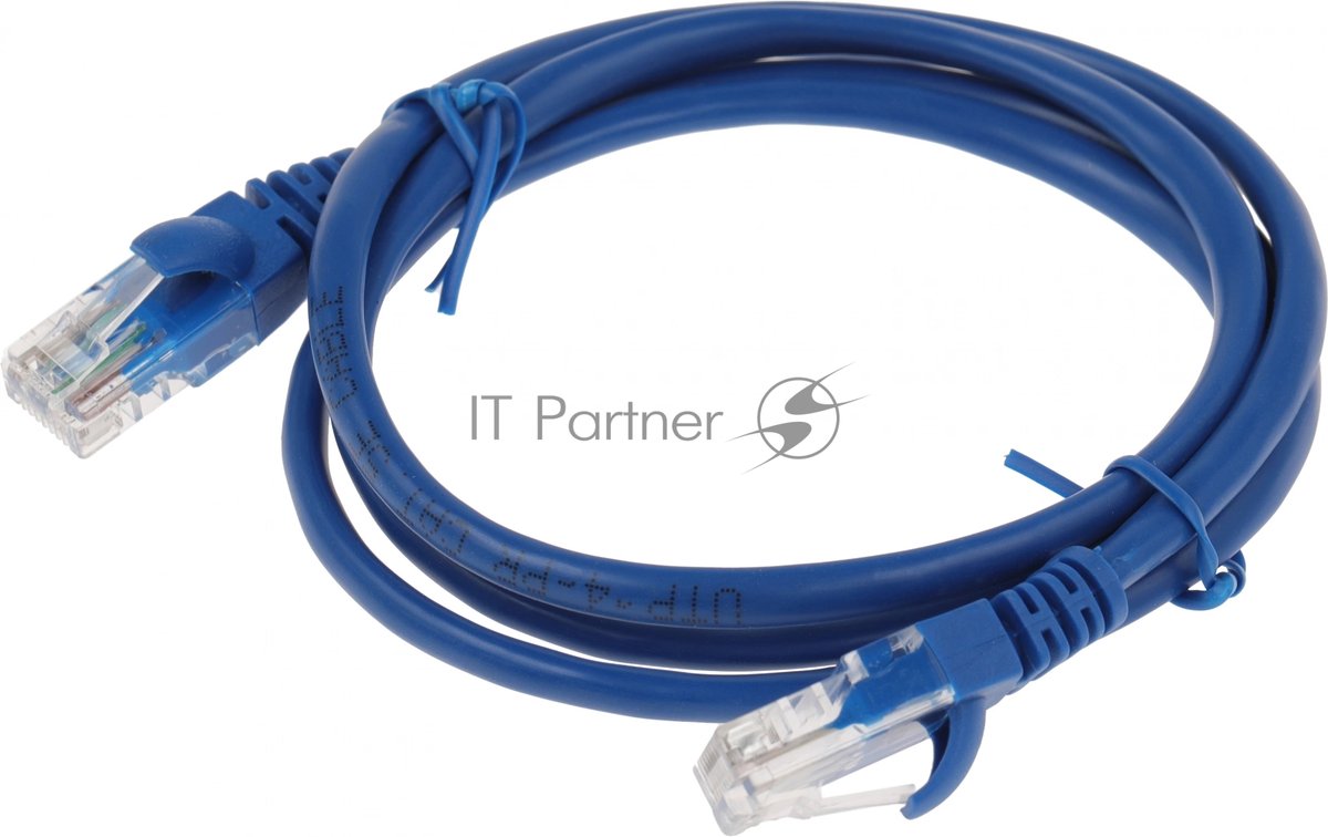 Патч-корд Premier PP12-1M/B 1000Гбит/с UTP 4 пары cat.5E CCA molded 1м синий RJ-45 (m)-RJ-45 (m)