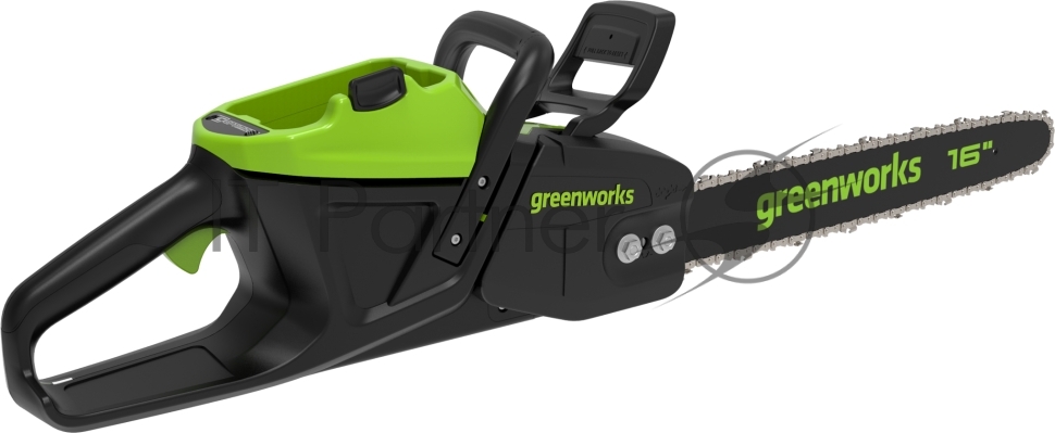 Цепная пила аккумуляторная GreenWorks D60CS25k4, 60V, 40 см, бесщеточная, 2500 Вт, с 1хАКБ 4 Ач. и ЗУ