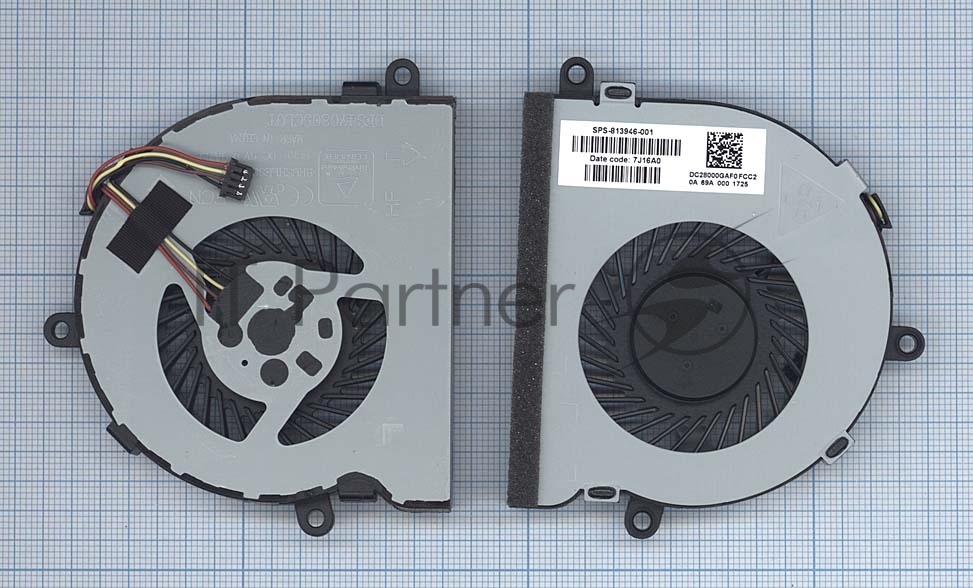 Вентилятор (кулер) для ноутбука HP Pavilion 15-AC 15-AF 020582