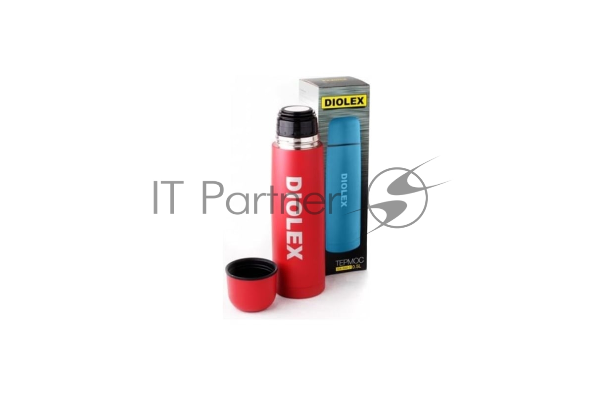 Термос Diolex DX-750-2R 750 мл, красный, с узким горлом