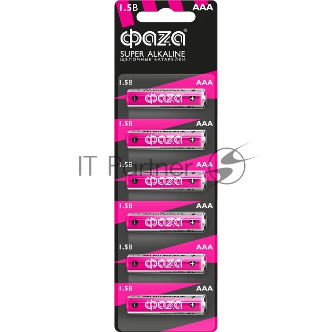 Элемент питания JazzWay LR03 (AAA) ФАZА Super Alkaline блистер, 6 шт.