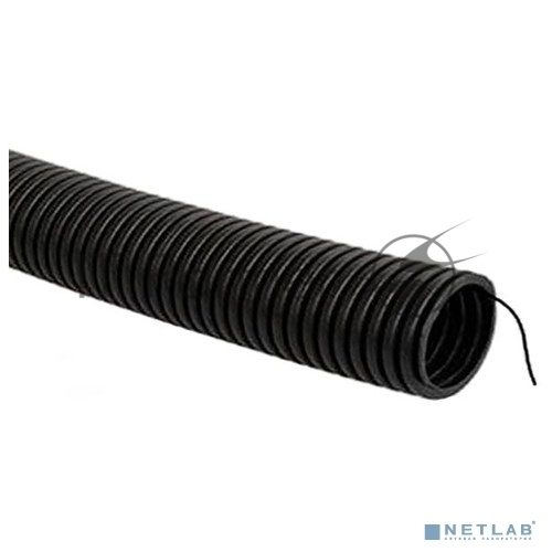 Rexant (28-0016-3) Труба гофрированная из ПНД безгалогенная HF, с зондом, 16мм, черная (бухта 100 м/уп)