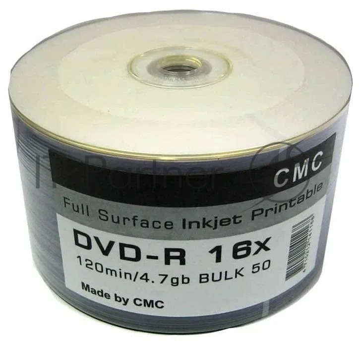 Диски CMC DVD-R 4,7 Gb 16x Bulk/50 Full Ink Print