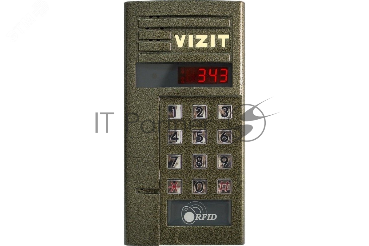 Вызывная панель VIZIT БВД-343R, до 200 абонентов, со считывателем