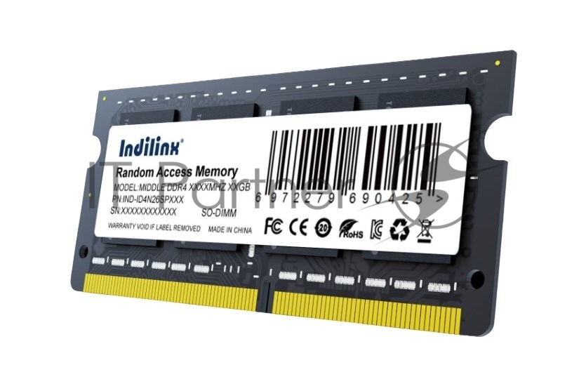 Оперативная память Indillinx, DDR4, 16GB (1x16 GB), 3200 MHz, CL22, SO-DIMM