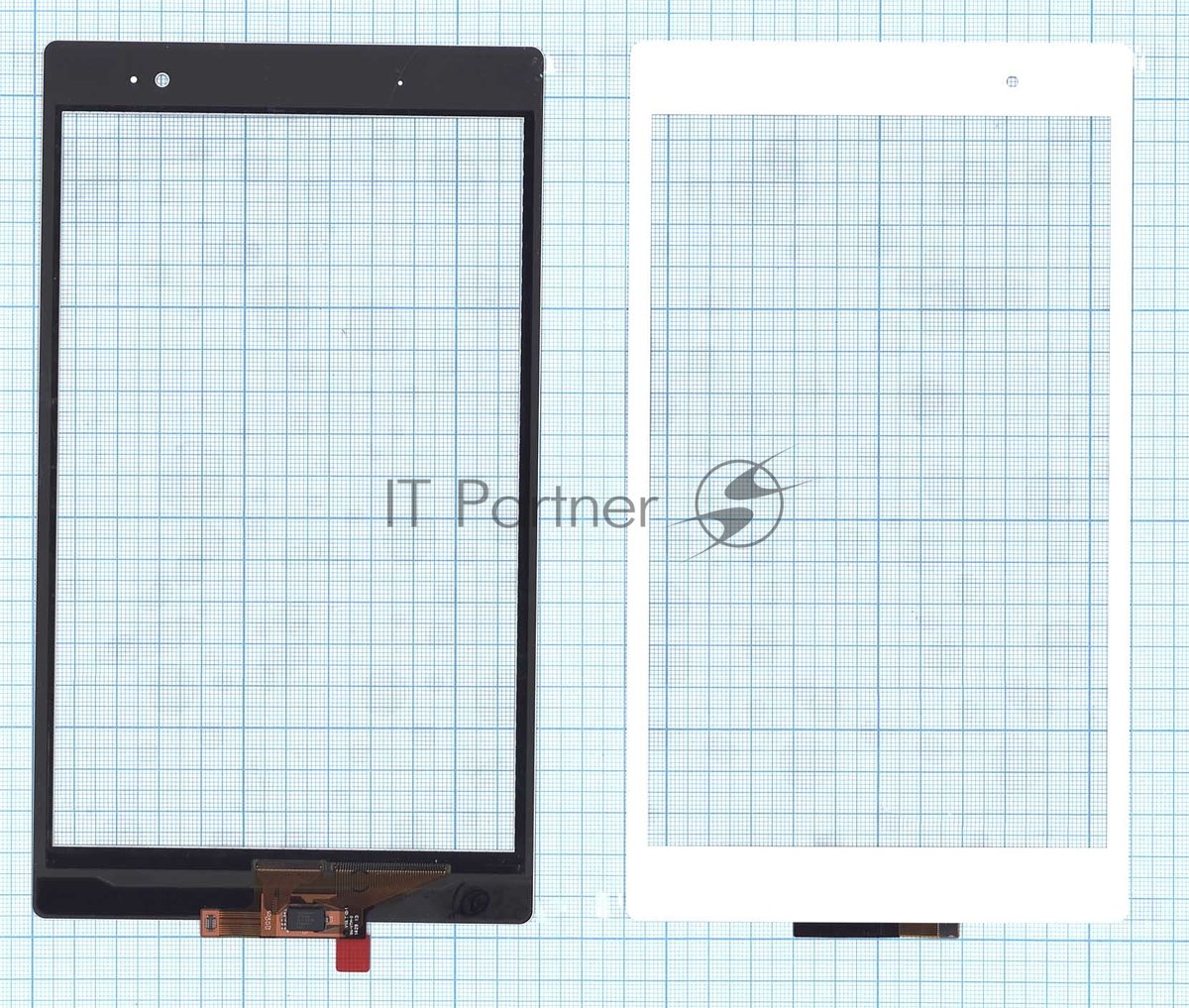 Сенсорное стекло (тачскрин) для Sony Xperia Tablet Z3 Compact, белое