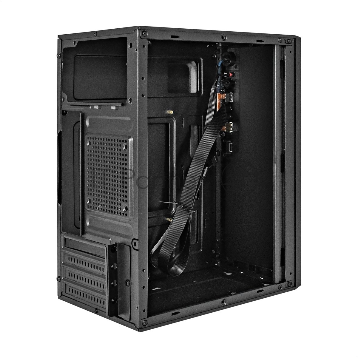 Компьютерный корпус Minitower ExeGate BAA-308-AAA400 (mATX, БП AAA400 с вент. 8см, 2хUSB, HD Audio, черный)