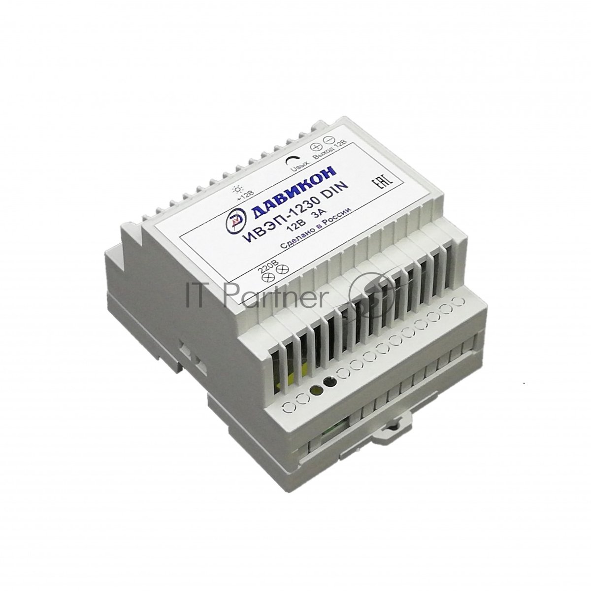 Блок питания Давикон ИВЭП-1250 DIN, 12В/5А, на DIN-рейку