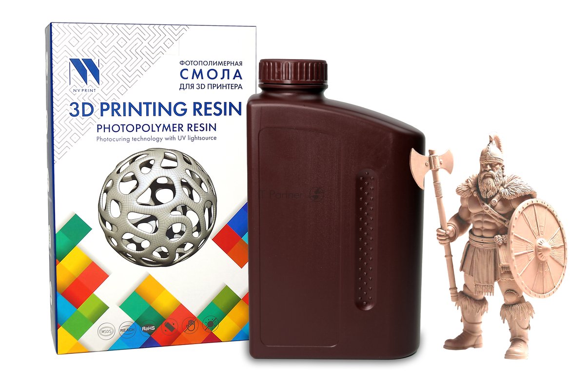 Фотополимерная смола NV Print NV-3D-STD-RESIN-BEIGE, Standard Resin, 1кг