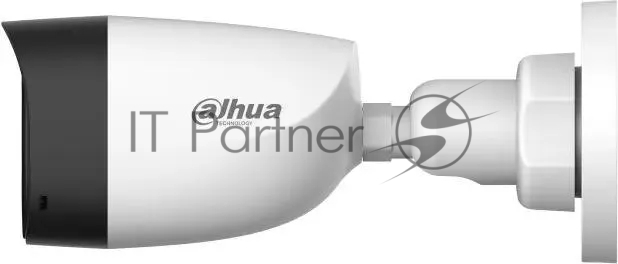 DAHUA DH-HAC-HFW1200CLP-IL-A-0360B-S6 Уличная цилиндрическая HDCVI-видеокамера с интеллектуальной двойной подсветкой 2Мп, объектив 3.6мм, ИК 20м, LED 20м, IP67, корпус: металл, быстрый монтаж