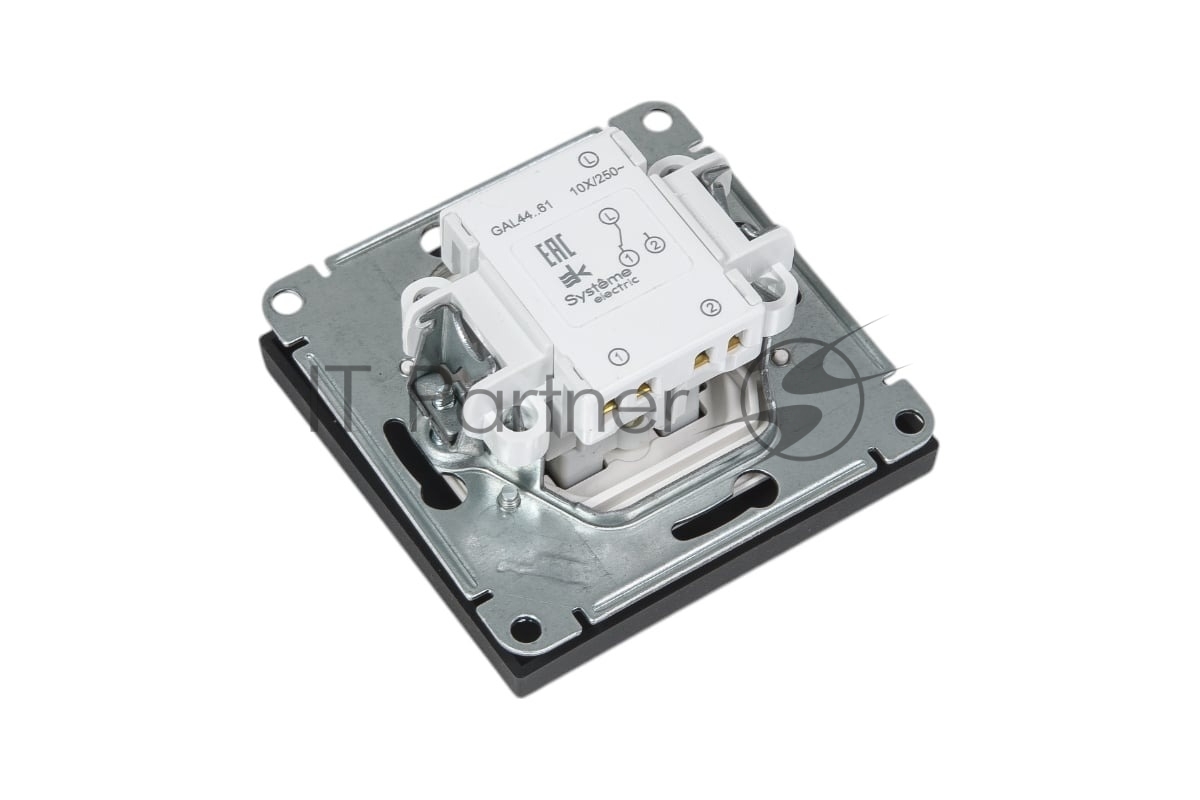 Переключатель 1-кл. ArtGallery IP44 10AX механизм карбон SE GAL441061