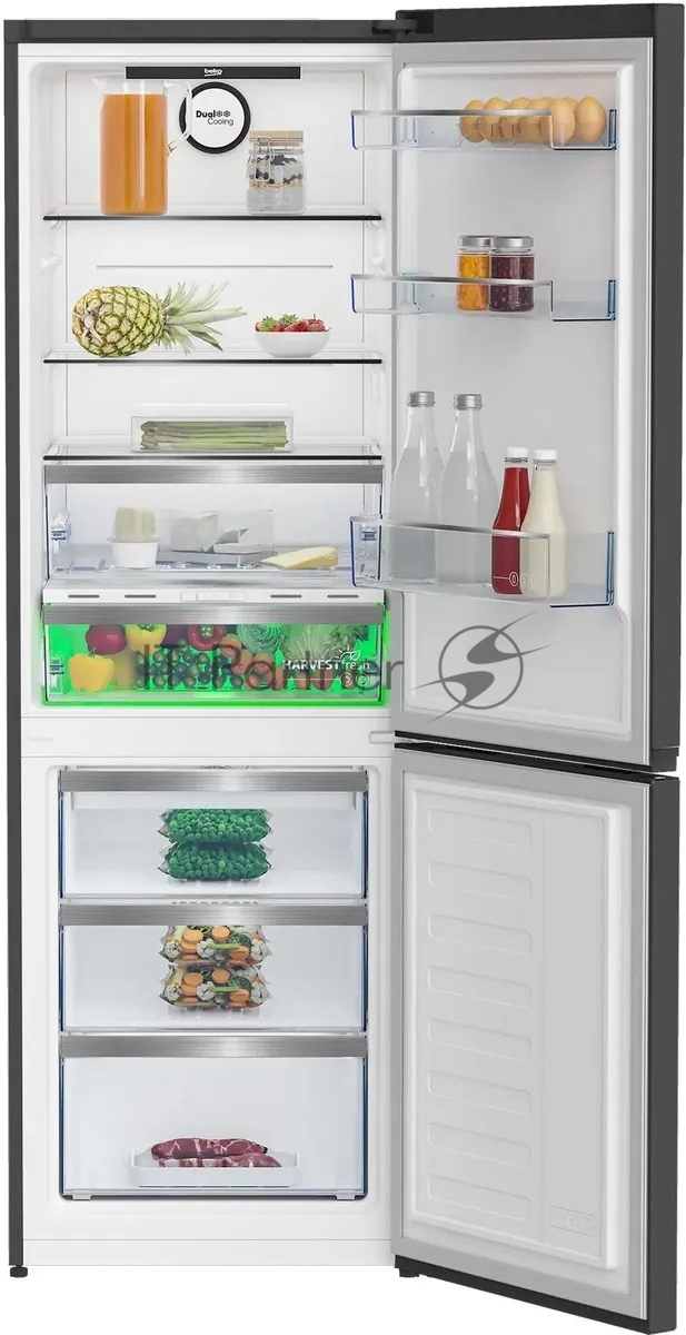Холодильник Beko B5RCNK363ZWB черный двухкамерный 220/100 л морозилка снизу, Total No Frost