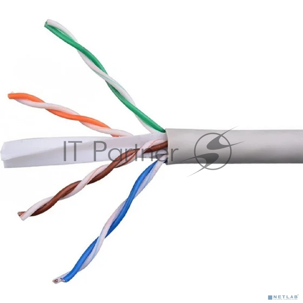 Кабель Cablexpert UPC-6055-4-CU, UTP indoor 4x2x0.55, медный, кат.6, однож., 305м, coil, серый