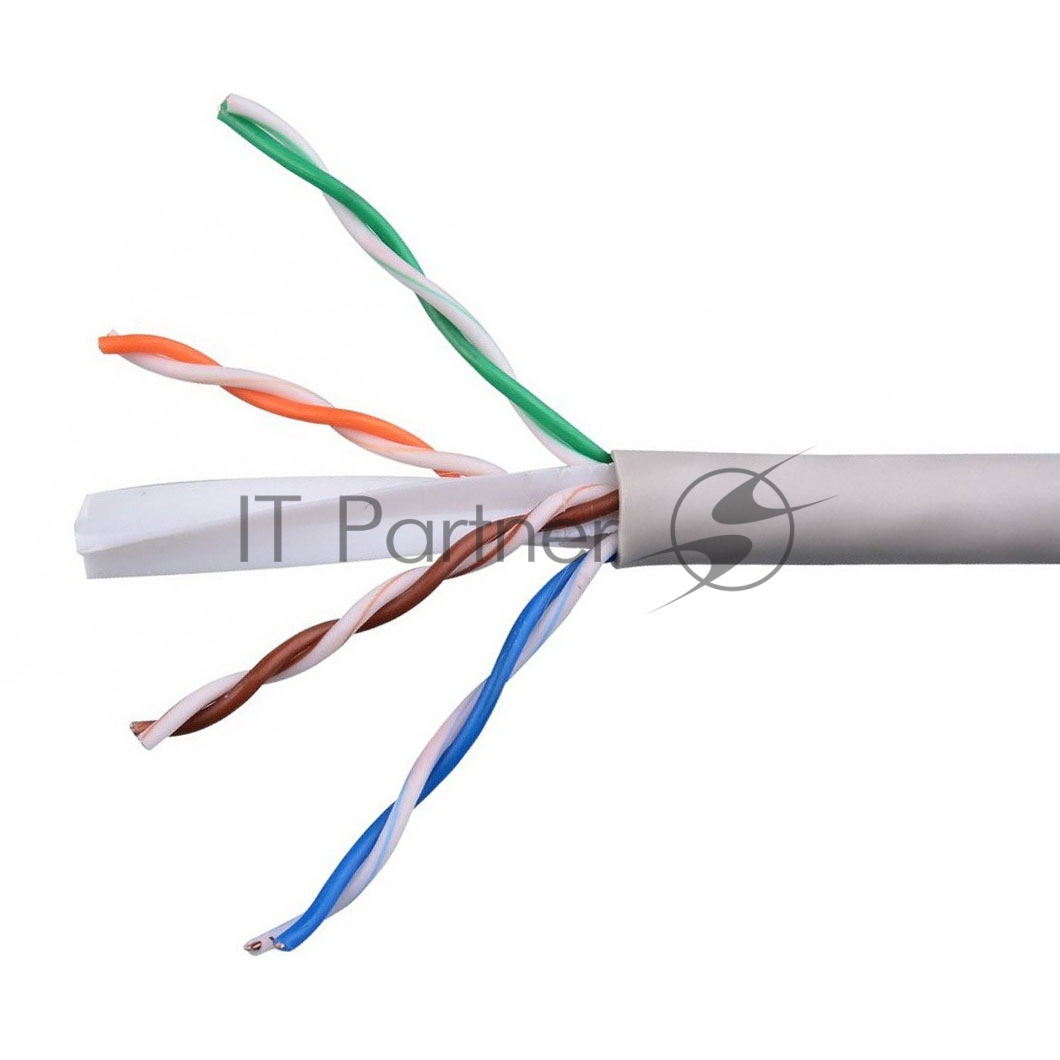 Кабель Cablexpert UPC-6055-4-CU/100, UTP indoor 4x2x0.55, медный, кат.6, однож., 100м, box, серый