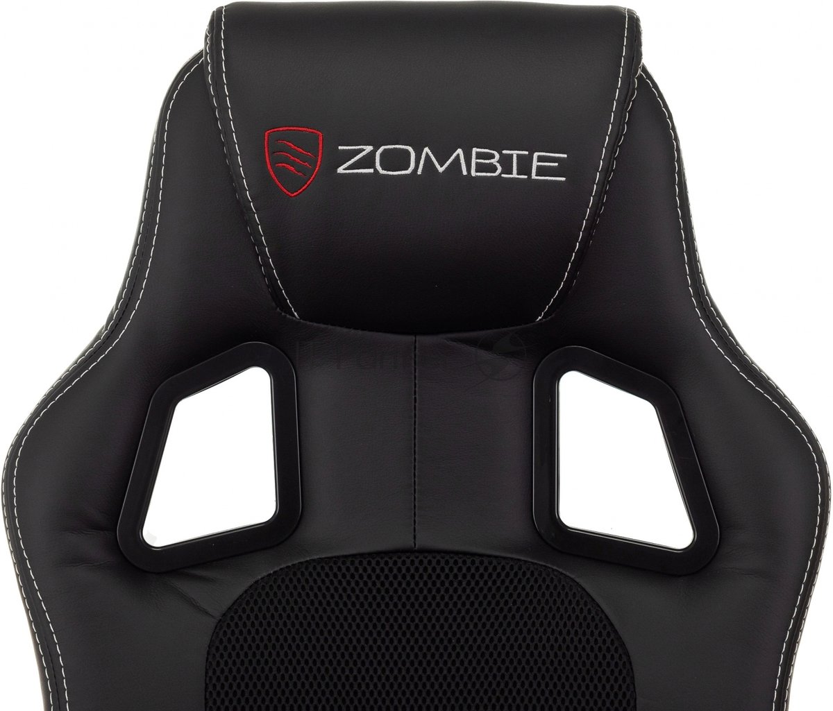 Кресло Zombie Arena черный, экокожа, 120 кг, механизм качания