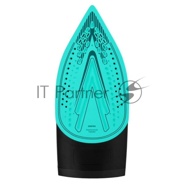 Утюг Centek CT-2314 черный/бирюзовый, 2800 Вт, 50 г/мин, 190 г/мин, 370 мл