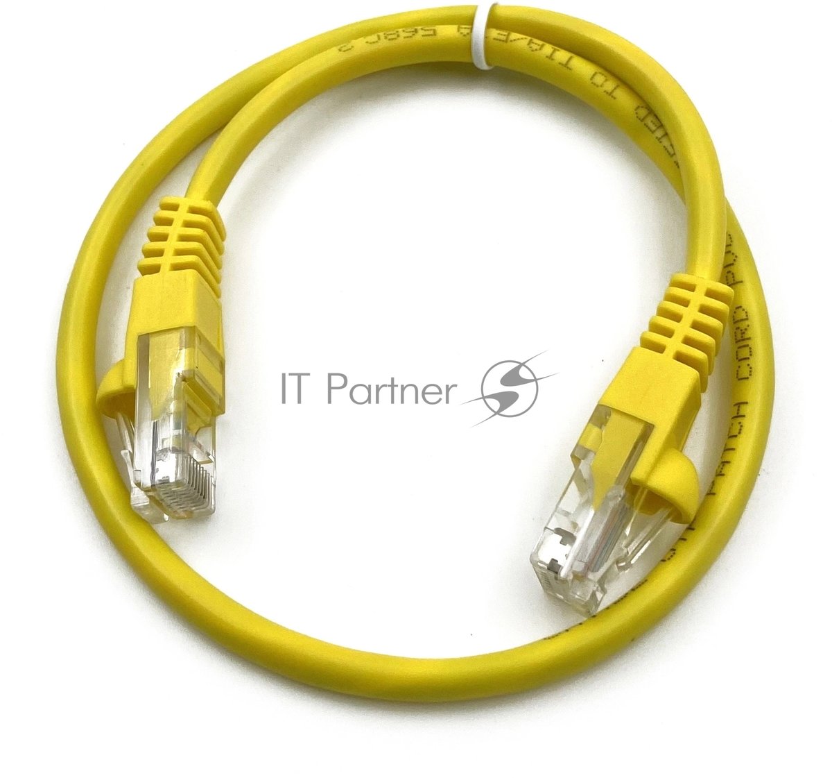 Патч-корд Buro UTP 4 пары cat.5e CCA molded 0.25м желтый RJ-45 (m)-RJ-45 (m) (упак.:1шт)