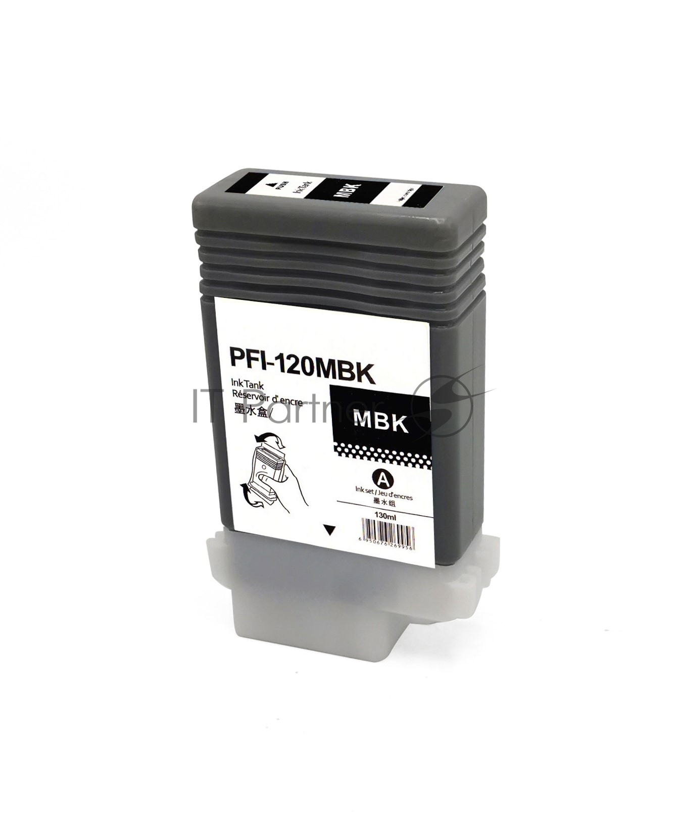 -/ Струйный картридж NV Print PFI-120MBK (NV-2884C001) Matte Black для Canon imagePROGRAF TM-200/205/300/305 (130 мл) совместимый