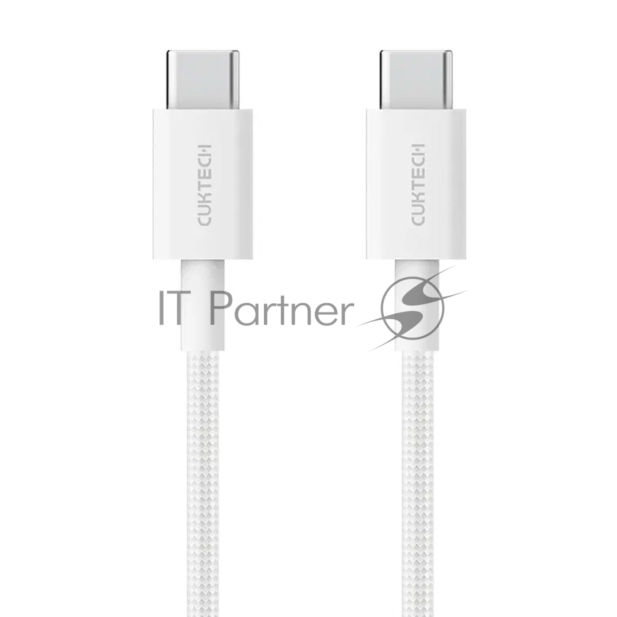 Кабель USB CukTech CKCTC315PCHW, Type-C, 1.5 м, 60 Вт