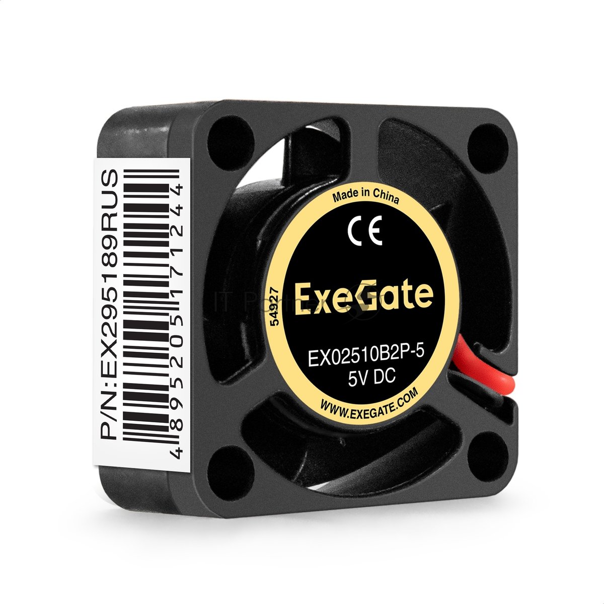 Exegate EX295189RUS Вентилятор 5В DC ExeGate EX02510B2P-5 (25x25x10 мм, 2-Ball (двойной шарикоподшипник), 2pin, 10500RPM, 22.5dBA)