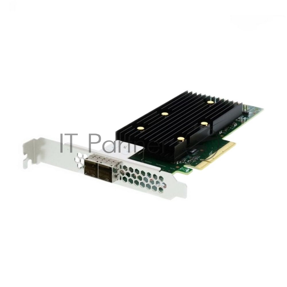 HBA-адаптер Broadcom SAS 9400-8e SGL (05-50013-01 / 03-50013-16008) PCIe 3.1 x8 LP, Tri-Mode SAS/SATA/NVMe 12G HBA, 8port(2*ext SFF8644), 3408 IOC 