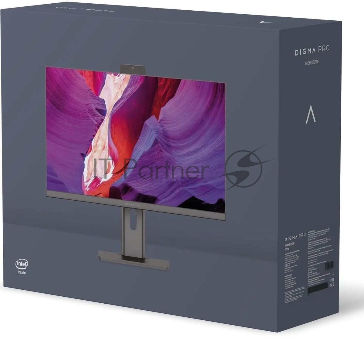 Моноблок Digma Pro Unity 23.8" Full HD i3 12100 16Gb SSD 512Gb Win11Pro серый/черный