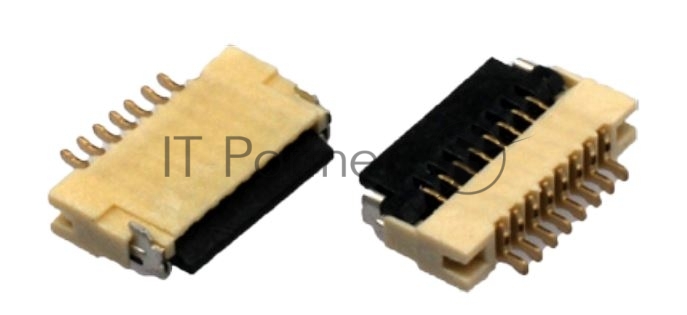 Разъем FPC Flip-Lock 1010-10RLGF 10 pin высота 1мм шаг 1мм