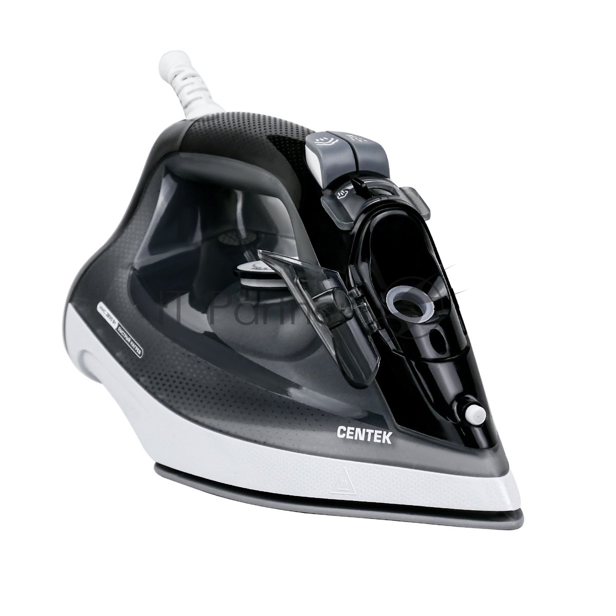 Утюг Centek CT-2307 черный/белый, 2800 Вт, 60 г/мин, 190 г/мин, 300 мл