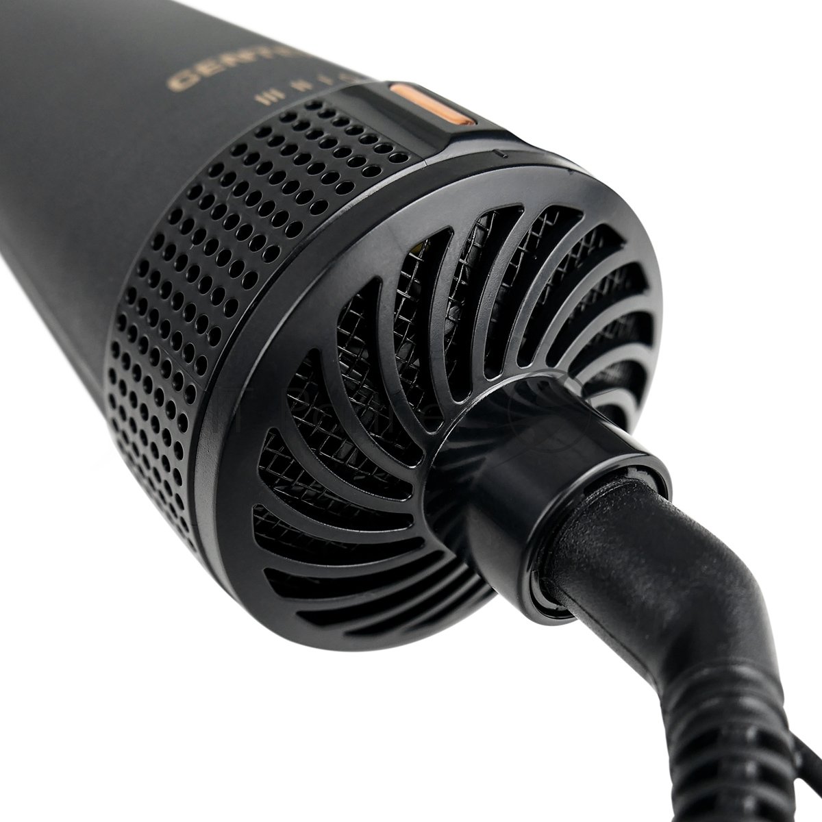 Фен-щетка Centek CT-2062 черный/золотистый, 1200 Вт, 80 мм, ионизация
