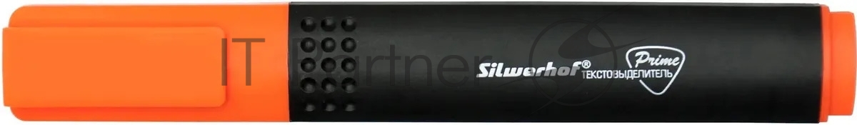 Текстовыделитель Silwerhof Prime 108031-06, скошенный пишущий наконечник, 1-4мм, оранжевый, коробка