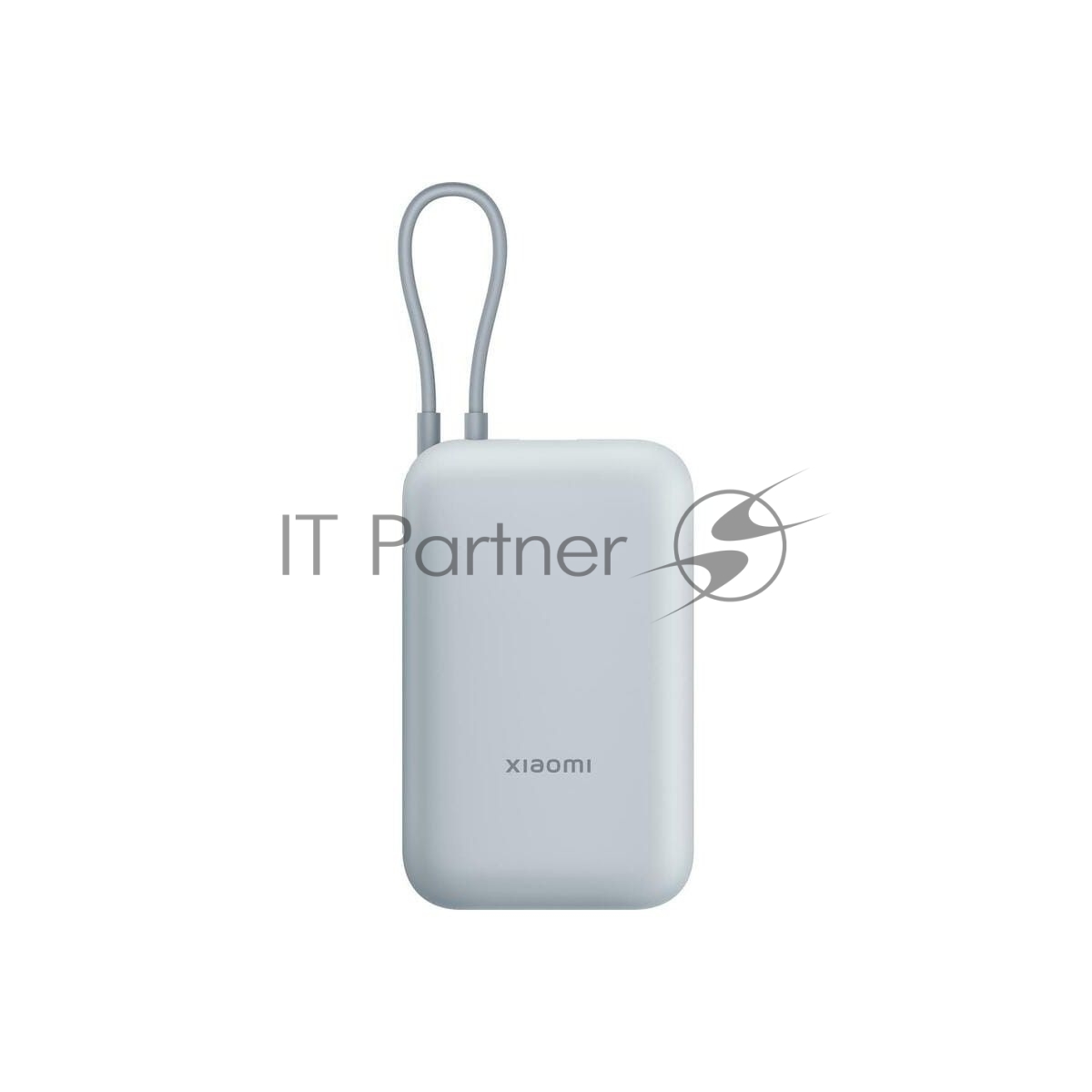 Портативный аккумулятор Xiaomi Power Bank 10000mAh (встроенный кабель) Ледяной синий GL