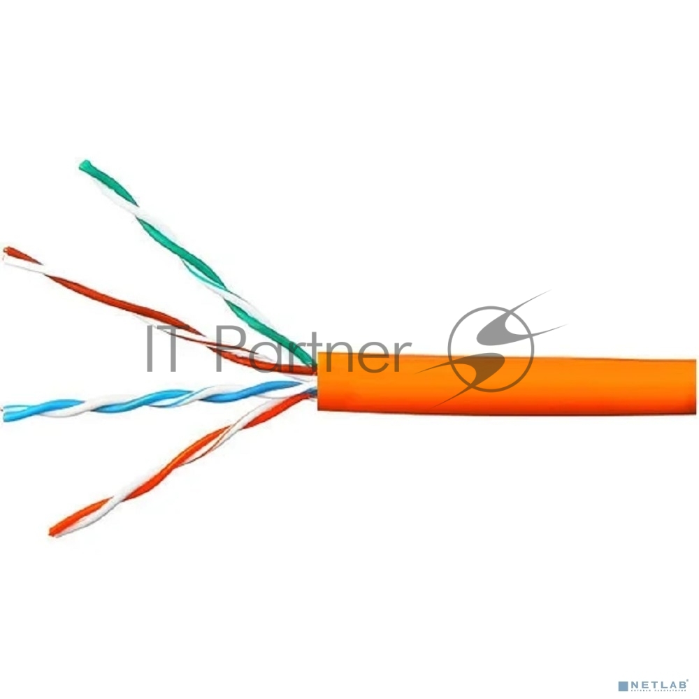 Кабель Cablexpert UPC-5051E-LSZH-4-CU indoor, UTP-LSZH 4x2x0.51, медный, кат.5e, однож., 305м, box, оранжевый