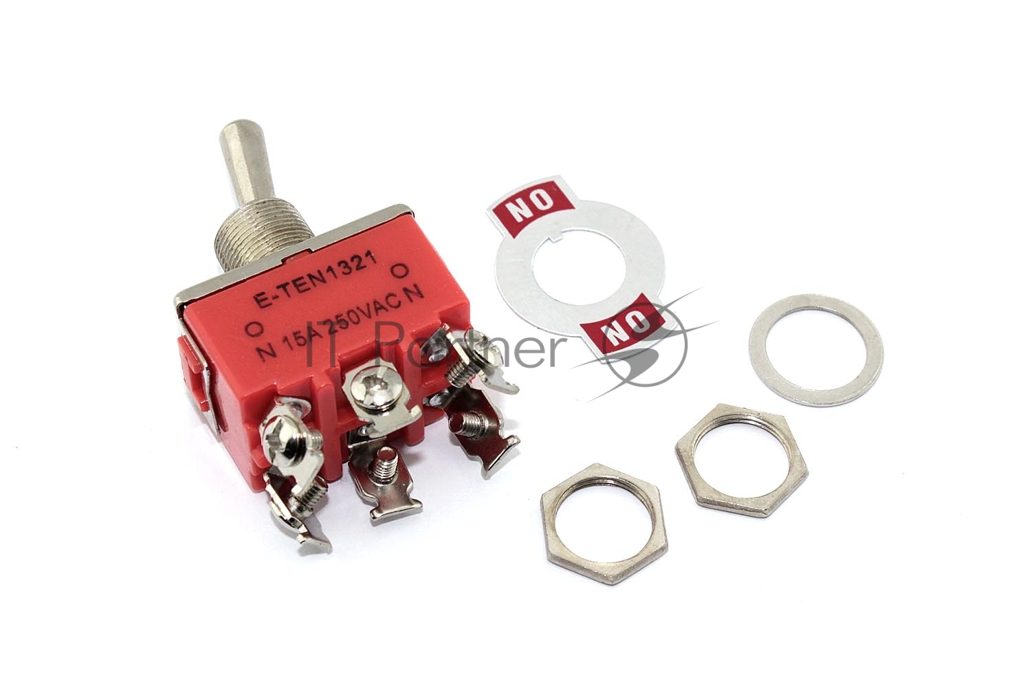 Тумблер E-TEN 93693, 250V, 15A, 6 контактов, ON-ON