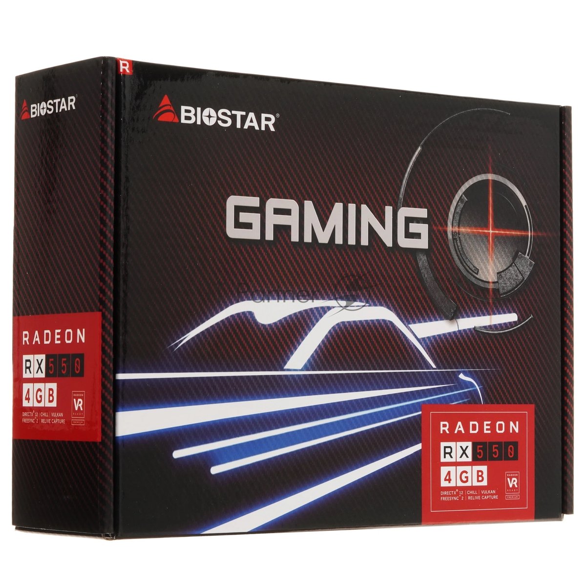 Видеокарта Biostar AMD Radeon RX 550, 4 GB GDDR5, 128 bit, DisplayPort, HDMI, DVI-D, GPU 1100 MHz