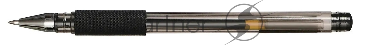 Ручка гелевая Silwerhof ADVANCE 026158-02 d=0.5мм, черные чернила, коробка картонная, сменный стержень, линия 0.3мм, резиновая манжета