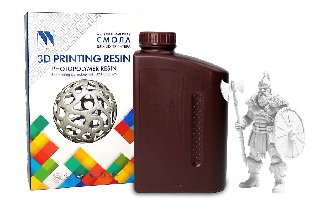 Фотополимерная смола NV Print NV-3D-14K-STD-RESIN-WHITE, 14K Standard Resin White, 1 кг