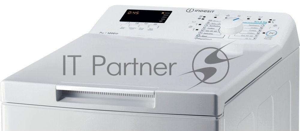Стиральная машина Indesit BTWS72200EUN белый, загрузка вертикальная 7 кг, 1200 об/мин., класс: А