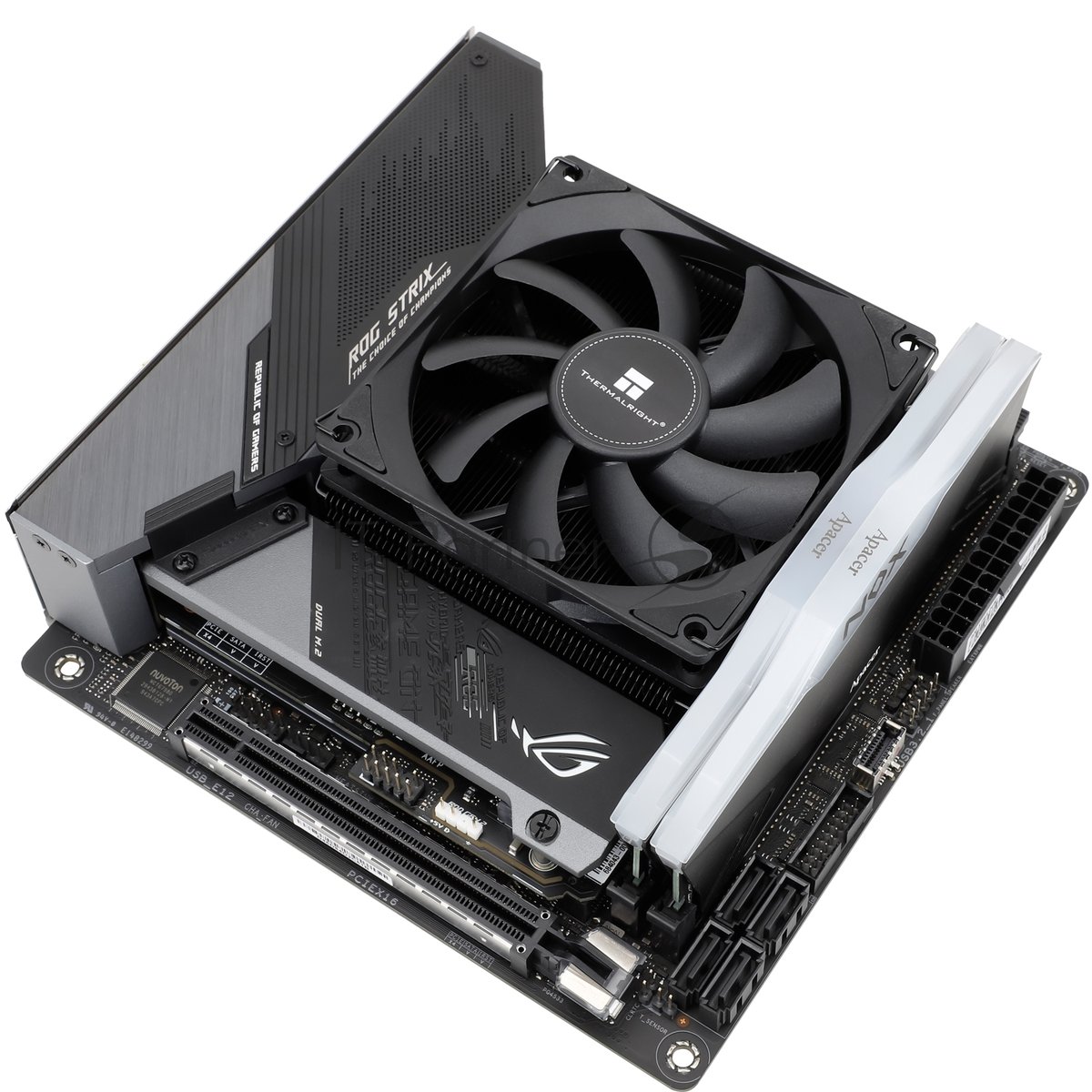 Устройство охлаждения (кулер) Thermalright AXP-90 X47 BLACK Soc-AM5/AM4/1200/1700/1851 4-pin 22.4dB Al+Cu 365gr Ret (AXP-90-X47-BLACK)