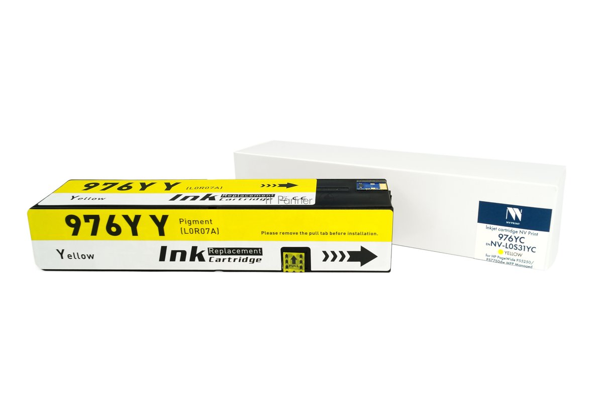 Картридж струйный NVPrint 976YC (NV-L0S31YC) желтый для HP PageWide P55250/P57750dw MFP Managed (16000 стр) совместимый