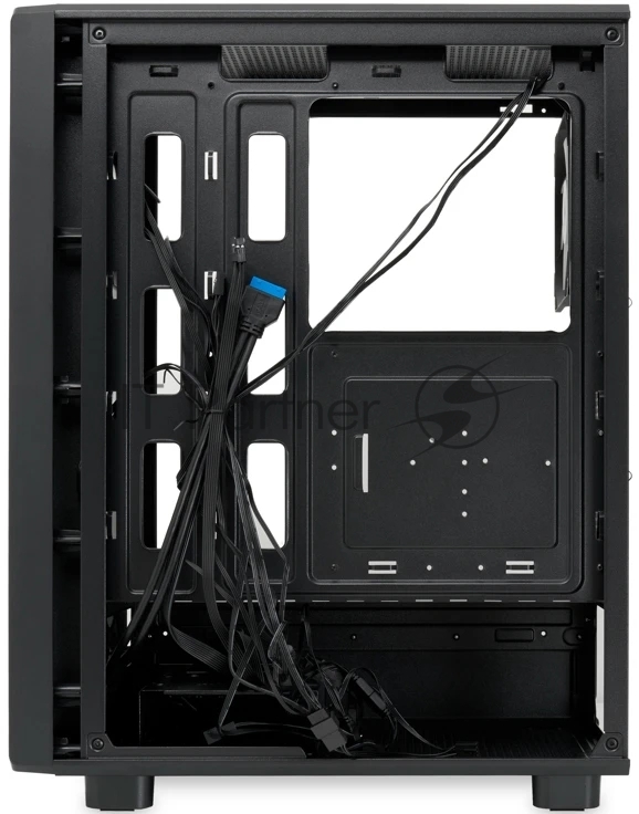 Компьютерный корпус HSPD M510, Mesh Mid Tower, черный, TG, 0.5 SPCC, 4x120мм ARGB ATX, mATX, mITX 180/280/160мм 1x2.5", 1x3.5", 7xPCI 2xUSB-A 3.0 517x277x418мм