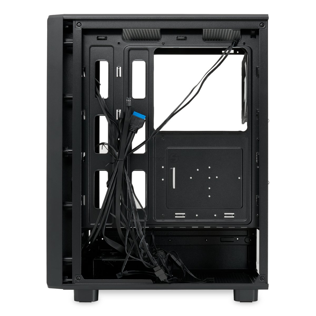 Компьютерный корпус HSPD M510, Mesh Mid Tower, черный, TG, 0.5 SPCC, 4x120мм ARGB ATX, mATX, mITX 180/280/160мм 1x2.5", 1x3.5", 7xPCI 2xUSB-A 3.0 517x277x418мм