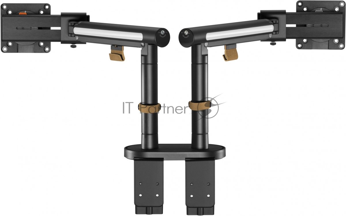 Кронштейн для мониторов Ultramounts UM727B черный 17"-32" макс.9кг крепление к столешнице поворот и наклон