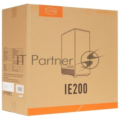 Компьютерный корпус PCCooler IE200 WH, Tempered Glass Full Tower, белый, TG, SPCC, 1x120мм ARGb E-ATX, ATX, mATX, mITX 180/380/220мм 4x2.5", 2x3.5", 7+3xPCI 1xUSB-A 3.0, 2xUSB-A 2.0 432x225x495мм