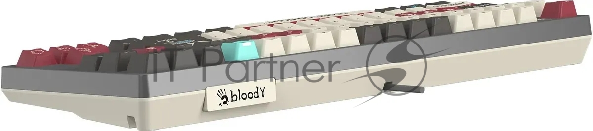 Клавиатура A4Tech Bloody S87 Pixels Red проводная USB серый/белый