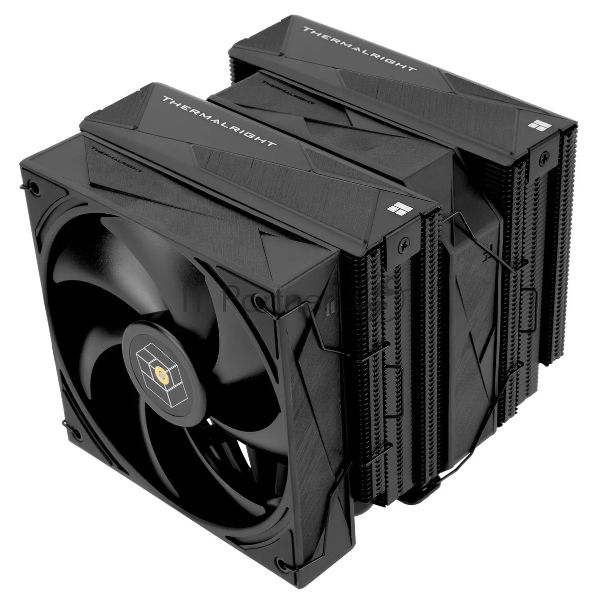Кулер для процессора Thermalright Royal Pretor 130 черный (4-pin PWM, 158мм, Ni/Cu, 6x6мм, 1x120+1x130мм, 80.45CFM/81.88CFM, 29.4dBA/28.3dBA, 2150PM/1750RPM, S: 1200, 1700, 1851, 2011, 2066, 115X, AM4, AM5, black)