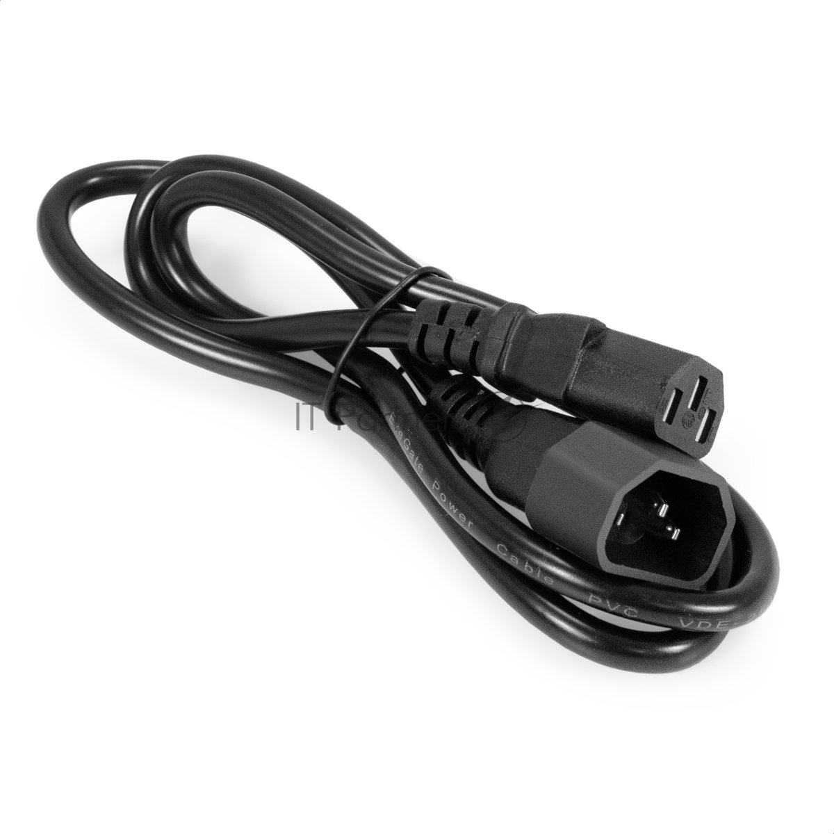 Кабель питания ExeGate Power EC-1P (C13->C14, VDE-250V-3*1.0мм2, медь, черный, 16A, 1 м)